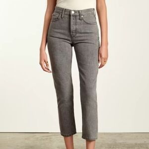 Everlane 90s Cheeky Jean - Size 26 Crop - Acid Grey